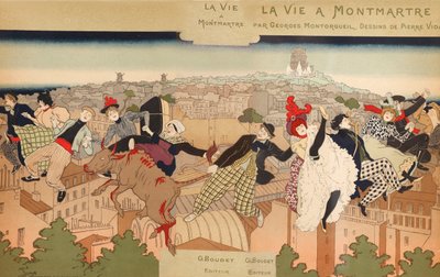 モンマルトルでの生活、1897 年。 作： Pierre Marie Louis Vidal