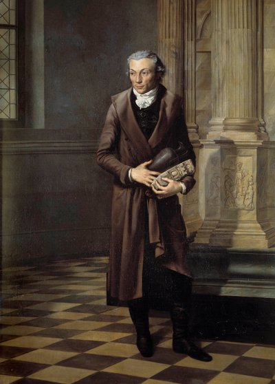 アレクサンドル・ルノワール（1761-1839）の肖像 フランス記念物博物館の学芸員 ピエール・M・デラフォンテーヌ（1774-1860）の絵画 1802年 日。2,20 x 1,61 m - アレクサンドル・ルノワール（1761-1839）の肖像、フランスのモニュメント博物館の学芸員。絵画 作： Pierre Maximilien Delafontaine