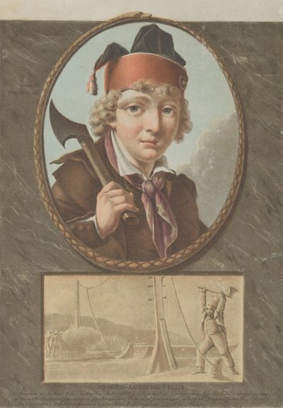 Joseph-Agricol Viala、Sablet の後、約。 1795年。 作： Pierre Michel Alix