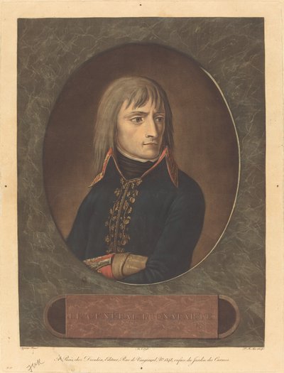 1798年、イタリア陸軍の将軍としてのナポレオン。 作： Pierre Michel Alix