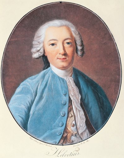 クロード・アドリアン・ヘルヴェティウスの肖像 作： Pierre Michel Alix