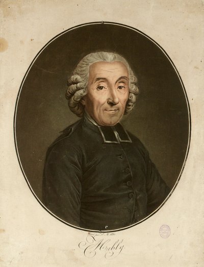 ガブリエル・ボノン・ド・マーブルの肖像 1709-1785年 1790年頃 作： Pierre Michel Alix