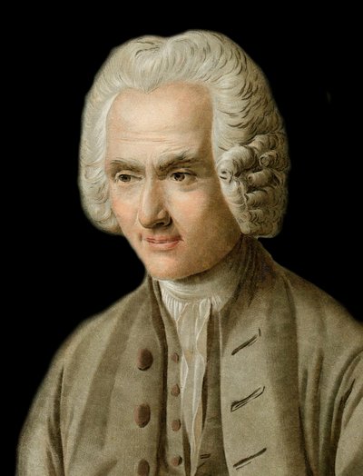 Portrait of Jean-Jacques Rousseau - ジャン・ジャック・ルソー（1712-1778）の肖像 ピエール・ミシェル・アリクスの彫刻作品 作： Pierre Michel Alix