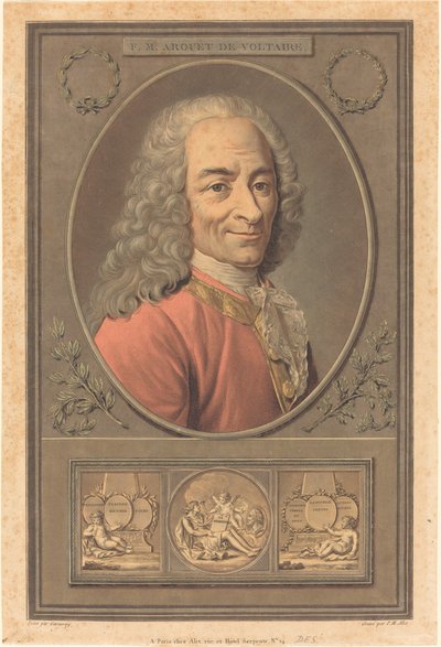 F.M. アルエ ヴォルテール 作： Pierre Michel Alix after Jean François Garnerey