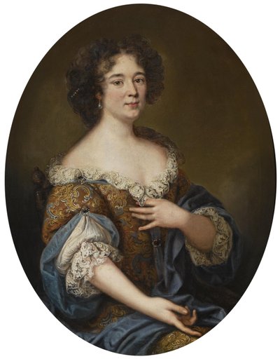 マリー・マンチーニの肖像1639-1715 作： Pierre Mignard