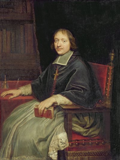 ジャンフランソワポールドゴンディと言われるクレリックの肖像 作： Pierre Mignard
