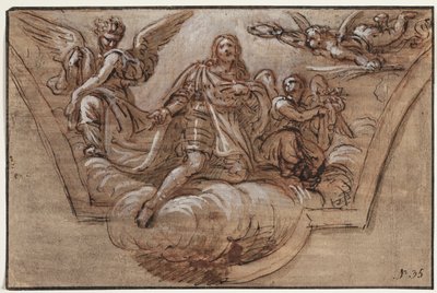 天井飾りの下書き 作： Pierre Mignard