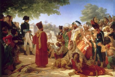 ナポレオンボナパルト、カイロで反乱軍を赦免、1798年10月23日 作： Pierre Narcisse Guerin