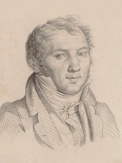 ヴァイオリン奏者で作曲家のルイ＝リュック・ロワゾー・ド・ペルシュイの肖像 1769-1819, 1811. 作： Pierre Narcisse Guérin Baron