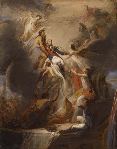ネルソンの神格化、1818年頃（キャンバスに油彩、紙に油彩） 作： Pierre Nicolas Legrand
