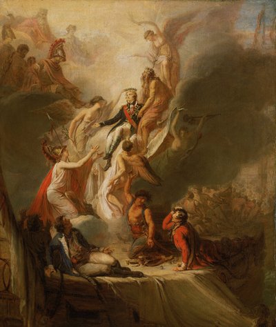 ホレイショ・ネルソン（1758-1805）の神格化、1805-18年頃（油彩・カンヴァス） 作： Pierre Nicolas Legrand