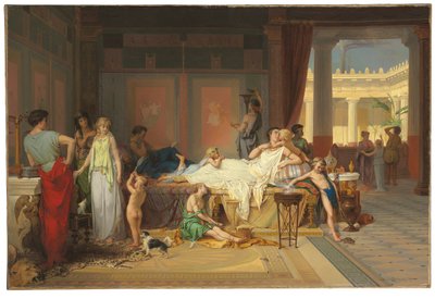 ポンペイの最後の時間-詩人の家 作： Pierre Oliver Joseph Coomans