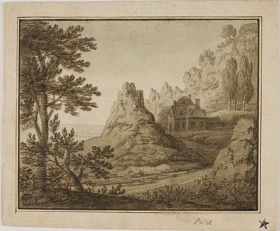 山間の海岸村 作： Pierre Patel I