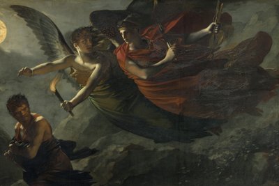 詳細：犯罪を追う正義と神の復讐 作： Pierre Paul Prudhon
