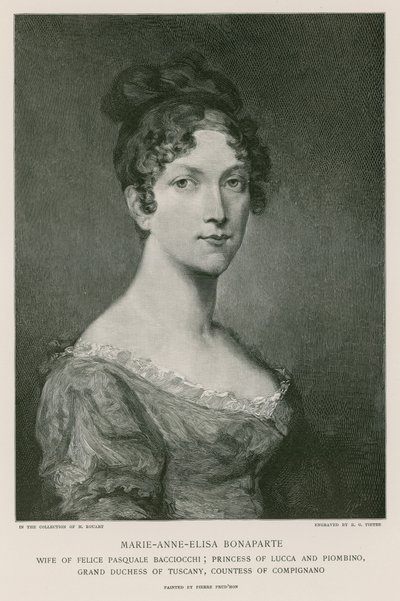 エリサ・ボナパルト 作： Pierre Paul Prudhon