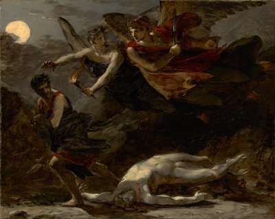 犯罪を追う正義と神の復讐、1805年頃 作： Pierre Paul Prudhon