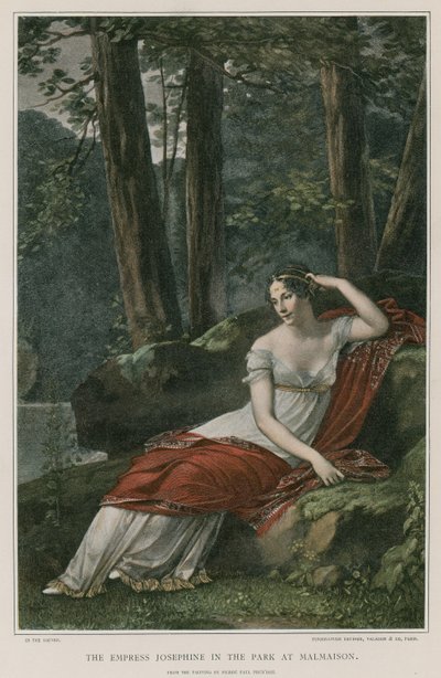 マルメゾンの公園でジョセフィン皇后 作： Pierre Paul Prudhon