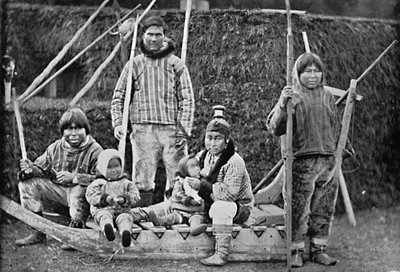 エスキモーのソリ党、1912年 作： Pierre Petit