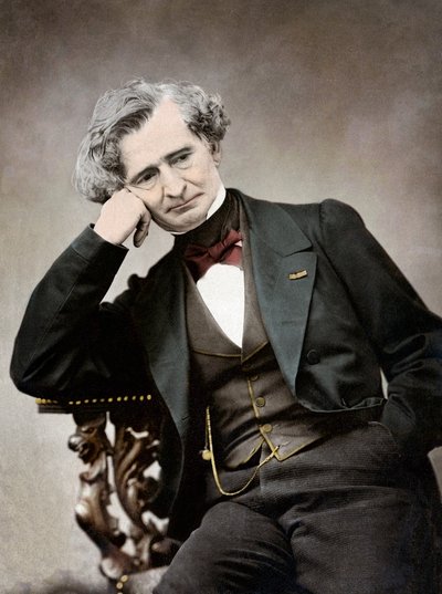 ピエール・ペペティ（1832-1909）によるヘクトル・ベルリオーズ（1803-69）の肖像 作： Pierre Petit