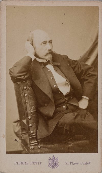 作曲家エメ・マイヤールの肖像 1817-1871. 作： Pierre Petit