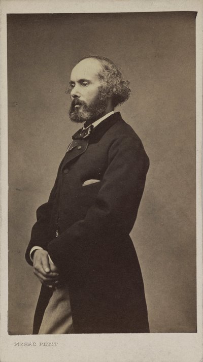 作曲家フェリシアン・ダヴィッドの肖像 1810-1876, 1876. 作： Pierre Petit