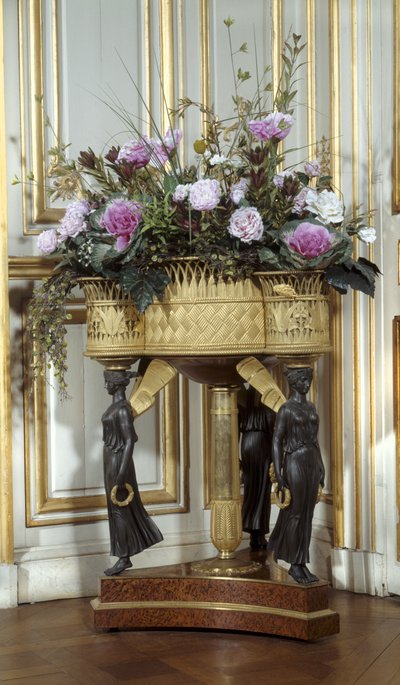 アール・フランス ゴールドブロンズの4つのバスケットを持つジャルディニエール 1807年頃 作： Pierre Philippe (attr. to) Thomire