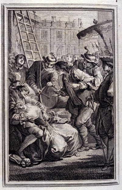 ベルフェゴール - ジャン・ラ・フォンテーヌの「Tales et nouvelles en vers」にて。1776.挿絵はP.P.Choffard。 作： Pierre Philippe Choffard