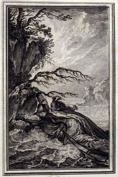 La fiancee du roi de Garbe - in the "Tales et nouvelles en vers" by Jean La Fontaine.1776.イラスト：P.P.Choffard 作： Pierre Philippe Choffard