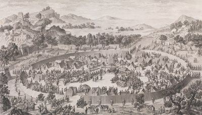 ウシュ・トルファン酋長と彼の都市の敗北、1774年。 作： Pierre Philippe Choffard