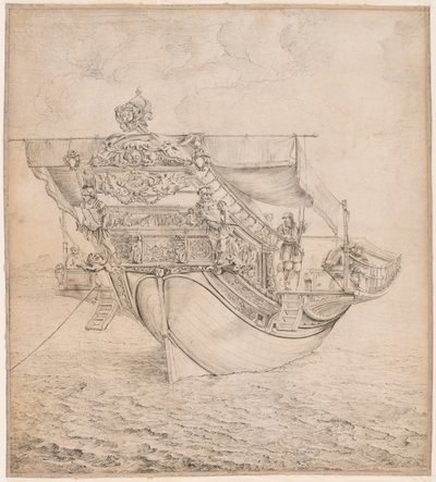 船尾から見たロイヤル・フレンチ・ギャレー 作： Pierre Puget