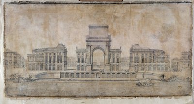 建築の話「マルセイユのロワイヤル広場の計画、都市を見る視点」1686年（図面 作： Pierre Puget