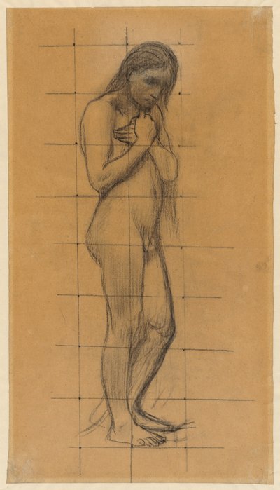 立っている男性のヌード 作： Pierre Puvis de Chavannes