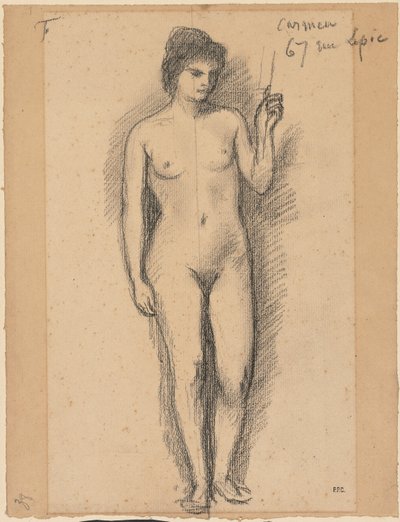 カルメン、1800年代後半。 作： Pierre Puvis de Chavannes
