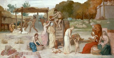 サイダー、c.1864（キャンバスに油を塗った、紙に油彩） 作： Pierre Puvis de Chavannes
