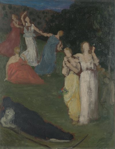 1872年以前の死と乙女 作： Pierre Puvis de Chavannes