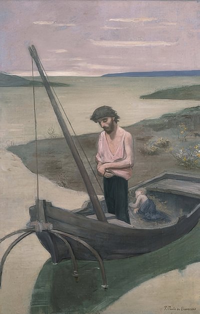 貧しい漁師。 1887-92年頃 作： Pierre Puvis de Chavannes