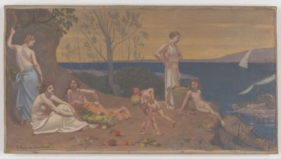 甘い国 (楽しい土地) 作： Pierre Puvis de Chavannes