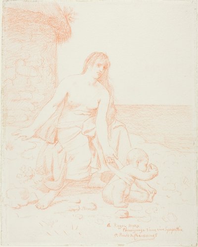 漁師の家族 作： Pierre Puvis de Chavannes