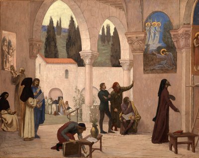 キリスト教のインスピレーション、約。 1887-1888。 作： Pierre Puvis de Chavannes