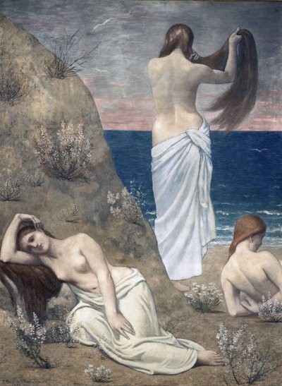 海辺の少女たち 作： Pierre Puvis de Chavannes