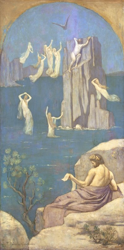 プロメテウス（油彩・キャンバス 作： Pierre Puvis de Chavannes