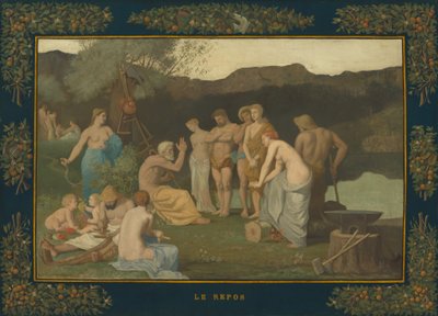 休み 作： Pierre Puvis de Chavannes