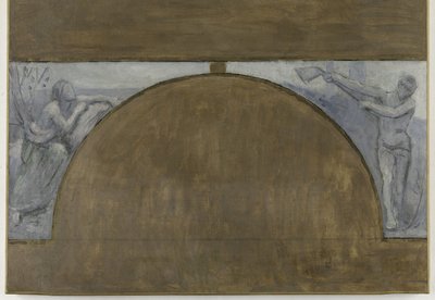四季、パリ市立ホテルのためのスケッチ、1889年から1892年の間（油彩、カンヴァス） 作： Pierre Puvis de Chavannes