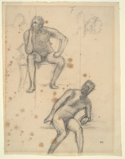 図研究シート 作： Pierre Puvis de Chavannes