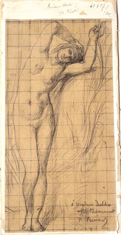 Studie für die Figur von "La Saône" 作： ピエール・ピュビス・ド・シャヴァンヌ