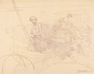 貧しいフィッシャー 作： Pierre Puvis de Chavannes