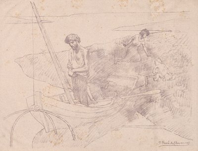 貧しい漁師 作： Pierre Puvis de Chavannes