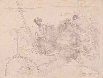 貧しい漁師。 作： Pierre Puvis de Chavannes