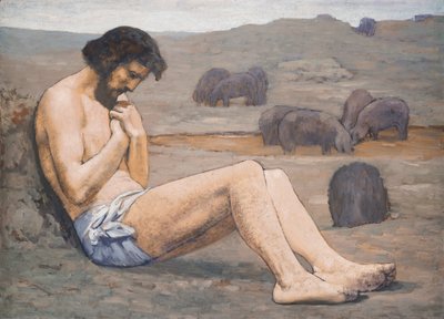 放蕩息子、c。 1879（リネンの油） 作： Pierre Puvis de Chavannes