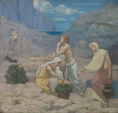 羊飼いの歌、1891年。 作： Pierre Puvis de Chavannes